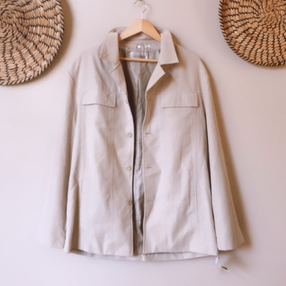 NWT Alfani Men's Beige Tan Cream Blazer Jacket Size L